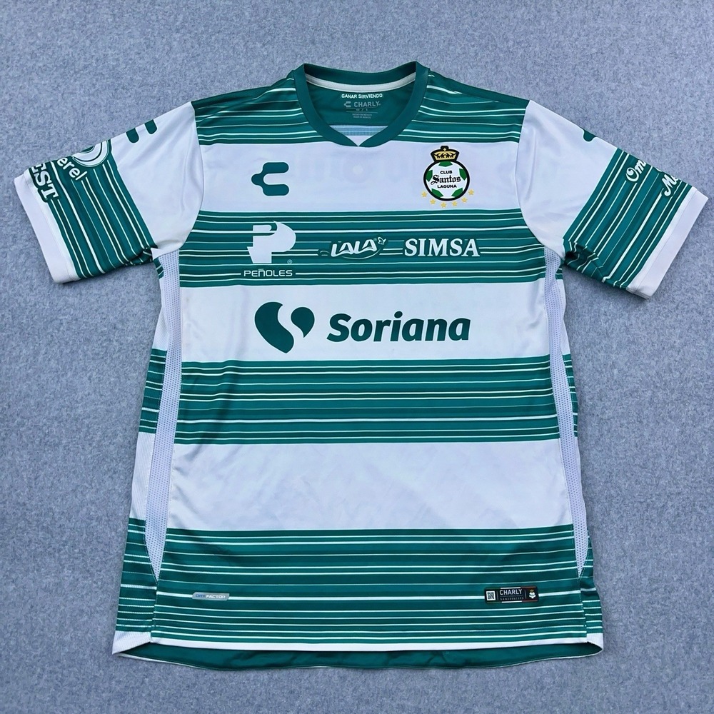 Santos Laguna Soccer Jersey Mens Large Liga MX Charly A. Huitron #14 Football